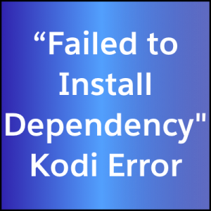 failed to install dependency